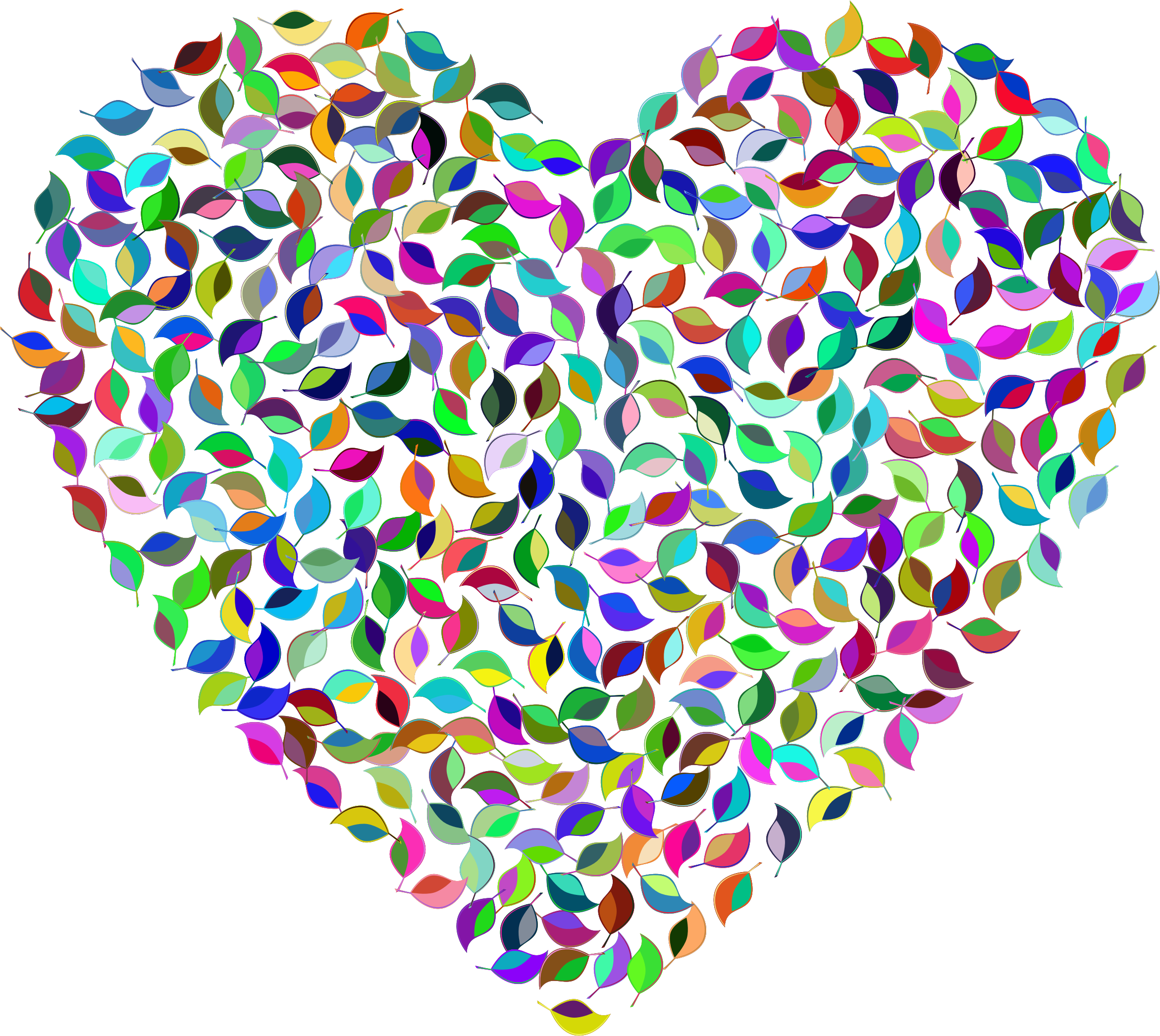 This Free Icons Png Design Of Prismatic Green Heart (2342x2092), Png Download