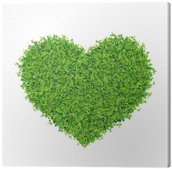 Grass And Plants, Small Green Heart - Heart Made From Plants (400x400), Png Download