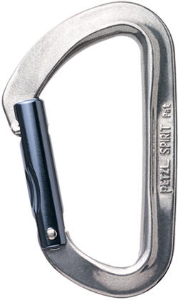 Petzl Spirit Carabiner (343x432), Png Download