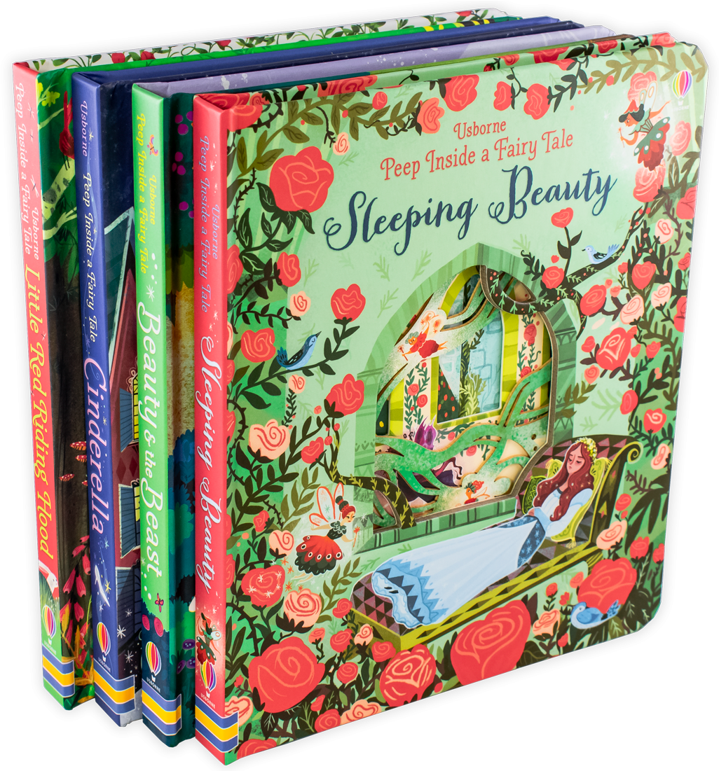 Usborne Peep Inside A Fairy Tale 4 Book Set - Peep Inside A Fairy Tale Sleeping Beauty (1038x1100), Png Download