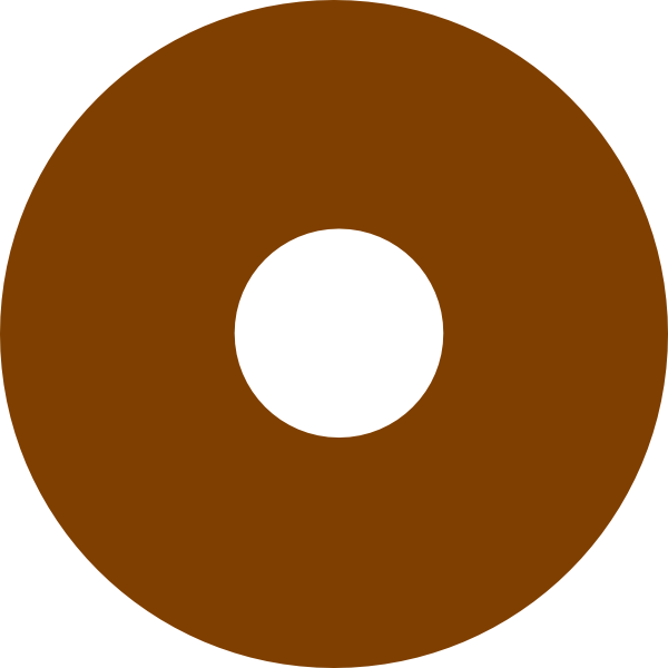 Chocolate Donut Svg Clip Arts 600 X 600 Px (600x600), Png Download