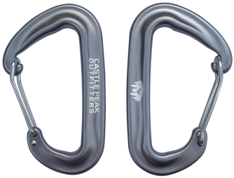 Castle Peak Outfitters Aluminum Wiregate Carabiners - Castle Peak Outfitters Premium Aluminum Wiregate Carabiner (498x459), Png Download