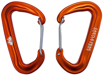 12kn Aluminum Wiregate Nonlocking Carabiners Lightweight (498x378), Png Download