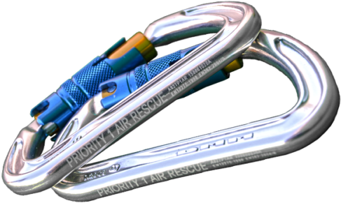 Aluminum Locksafe Carabiner - Carabiner (500x500), Png Download