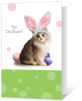 Purrfect Easter Printable - Easter Cats (450x360), Png Download