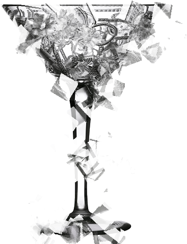 Efecto Copas Desintegrandose En Png - Portable Network Graphics (432x486), Png Download