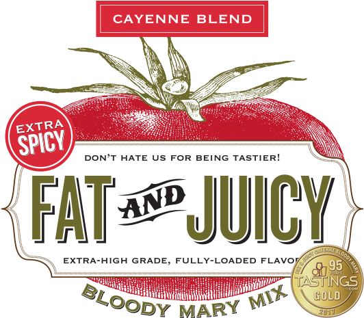 Fat & Juicy Bloody Mary Mix Recipes Cayenne Blend - Fat & Juicy Margarita Mix - 8 Oz (546x471), Png Download