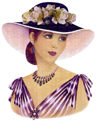 Lady, Frau, Femme, Woman, Vintage - Dibujos De Mujeres De Epoca (319x400), Png Download