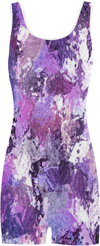Purple Paint Splatter Classic One Piece Swimwear - Cocktail Dress (1000x1000), Png Download