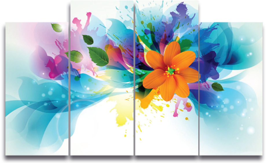Download Cuadros Decorativos Abstractos Good Night Flower Pic New Full Size Png Image Pngkit
