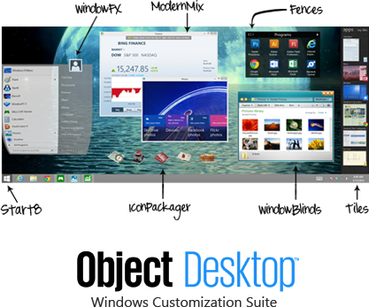 Get The Complete Suite - Stardock Start8 (417x347), Png Download