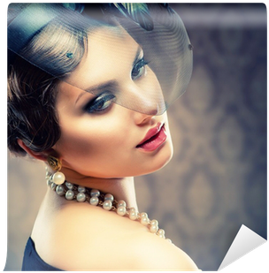 Retro Beauty Portrait - So Blue Marble Ebook (400x400), Png Download