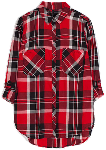 Camisa Estampada Cuadros - Wardrobe (450x557), Png Download