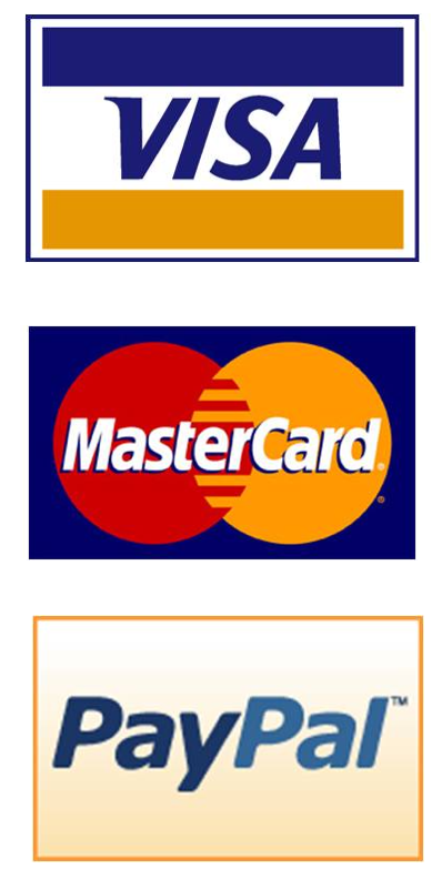 Visa Mastercard Paypal - Visa / Mastercard Decal / Sticker - Size - Large (6.5"w (400x1200), Png Download