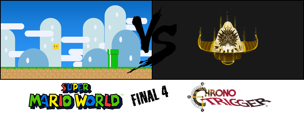 And We Begin Our Final Four, Smw Went On To Win Against - Chrono Trigger (1208x449), Png Download