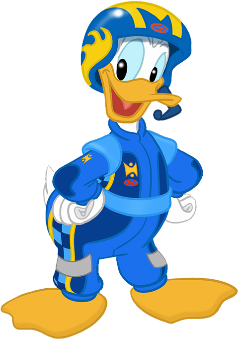 Door Poster - Donald Duck Roadster Racers (500x703), Png Download