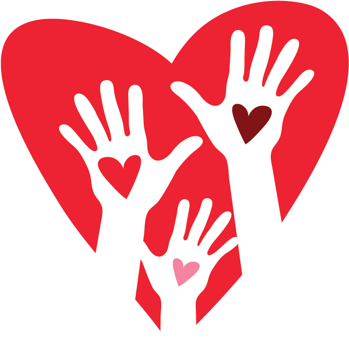 Free Logo Creator Make - Hands And Heart Logo (704x725), Png Download
