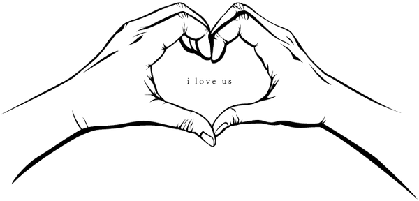 Choose Color - Heart Hand Black And White Png (645x400), Png Download