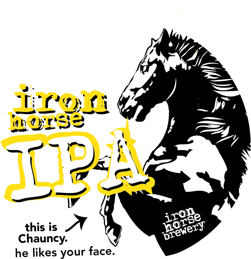Chauncy The Ipa Horse - Iron Horse Brewery (1024x1024), Png Download