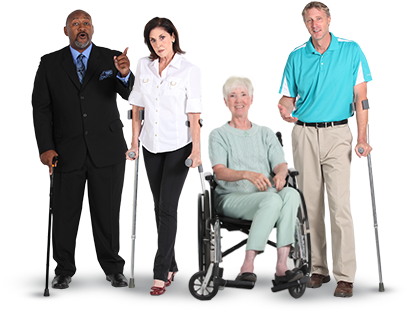 Disability Insurance - Different Types Of Disabled Person (425x317), Png Download