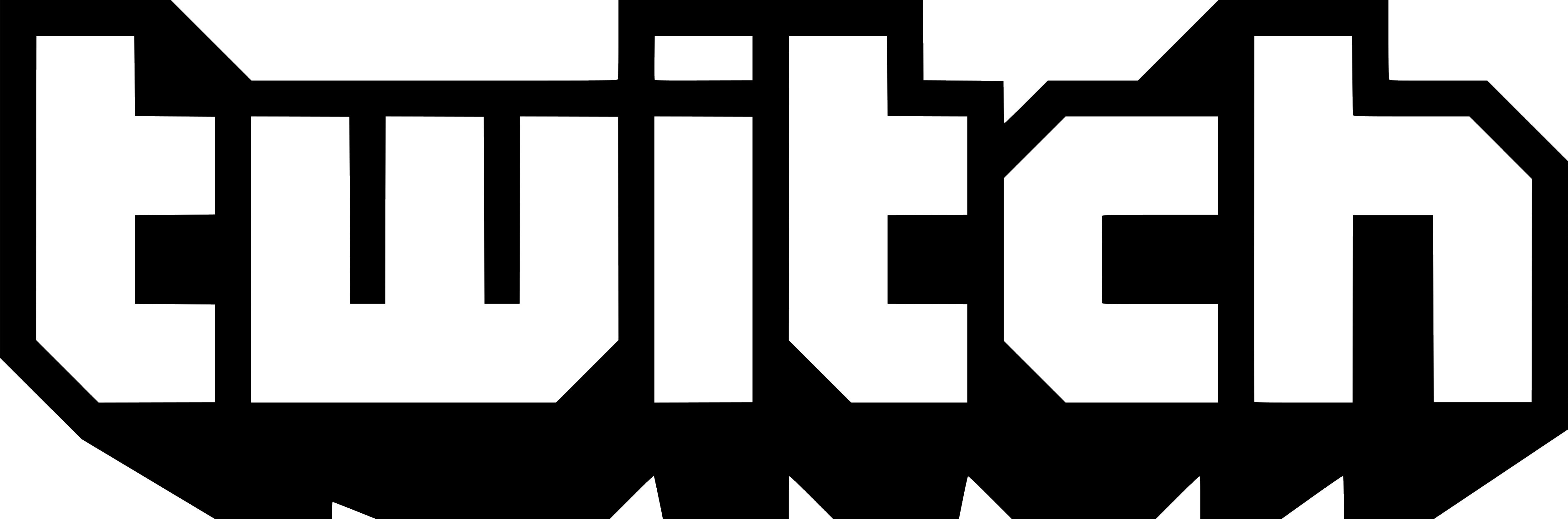 Some Logos Are Clickable And Available In Large Sizes - Twitch Logo Png Transparent (5000x1657), Png Download