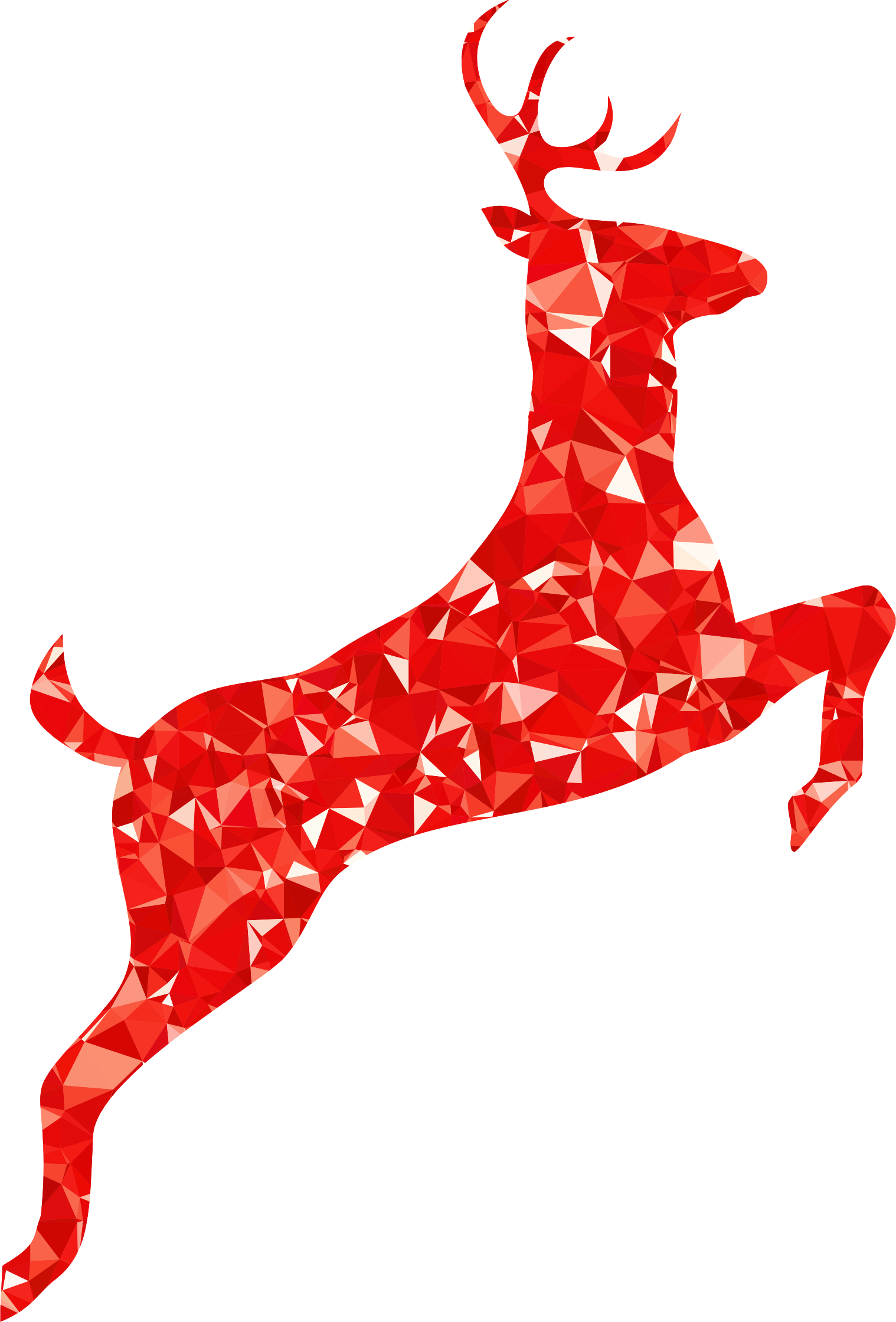 This Free Icons Png Design Of Ruby Leaping Deer Silhouette (1518x2240), Png Download