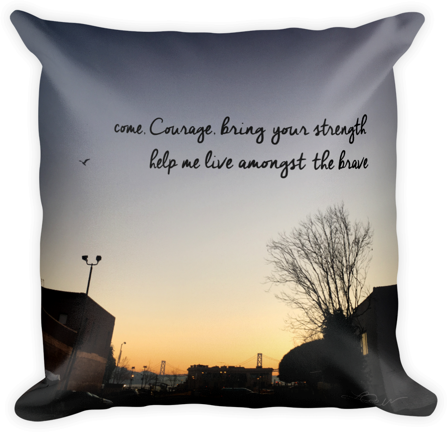 Pillow Courage Mockup Front (1000x1000), Png Download