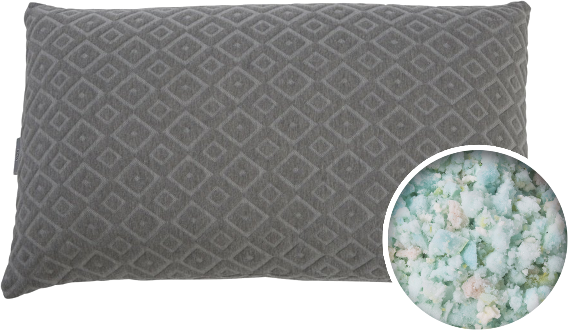 Premium Shredded Foam Pillow - Brooklyn Bedding Bbpspmpqq Premium Shredded Foam Pillow, (2146x1452), Png Download