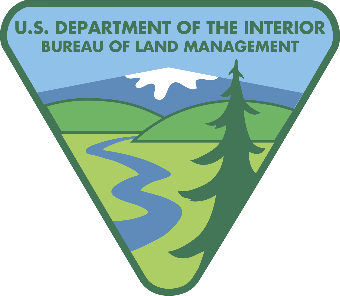 There Will Be More Helicopters Than Usual In The Air - Bureau Of Land Management Logo (1376x1198), Png Download