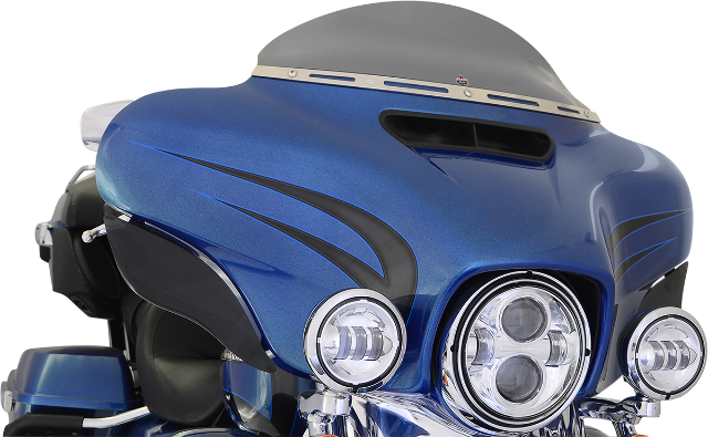 Klock Werks Flare Dark Smoke 5" Windshield For 14-18 - Klock Werks 5 Windshield (640x395), Png Download