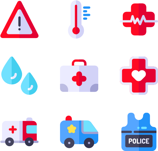 Emergencies 50 Icons - Ambulance Icon (600x564), Png Download