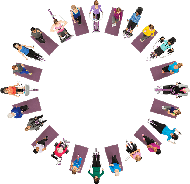 Fitness Circle - Curves Fitness Center (625x606), Png Download
