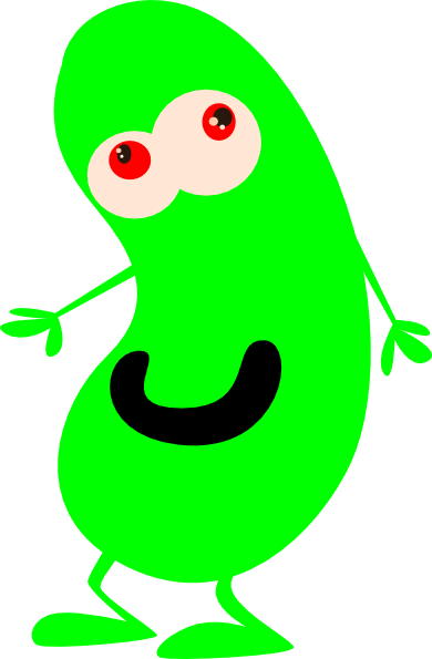 Green Bean - Green Bean Clip Art (390x595), Png Download