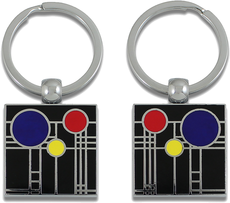 Acme Studio Playhouse Keyring - Black/blue/red (1000x1000), Png Download