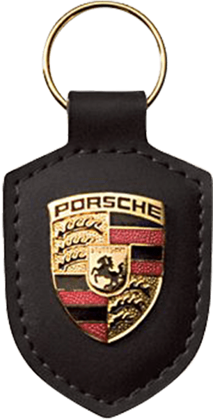 Black Crest Porsche Keyring - Porsche Keyring (700x700), Png Download