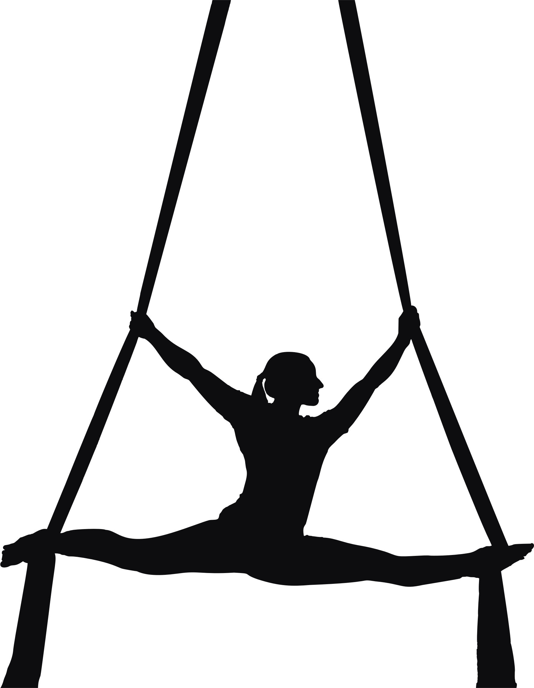 This Free Icons Png Design Of Female Performer Silhouette (1777x2286), Png Download