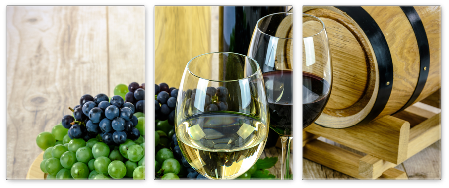Wine Barrel - Wine Glass Markers Set - 5 Premium Washable Mes With (1024x1024), Png Download