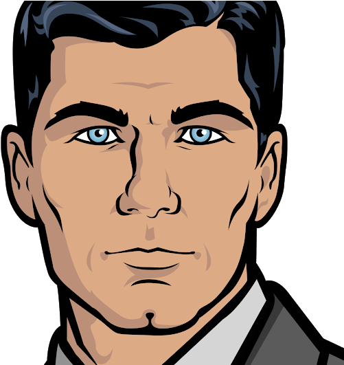 Sterling Archer Geil - Sterling Archer Png Face (530x530), Png Download