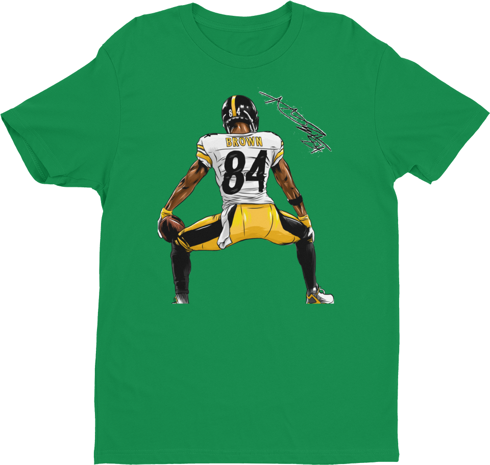 Antonio Brown Touchdown Twerking T Shirt - T-shirt (1000x1000), Png Download