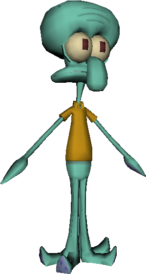 Squidward Twerking Png Model - - Cartoon (750x650), Png Download