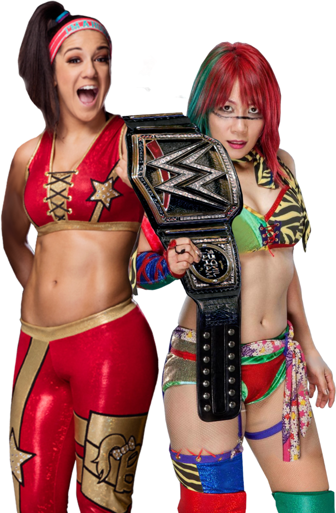 Bayley And Asuka Wwe Champion By Nibble-t On Deviantart (756x1057), Png Download