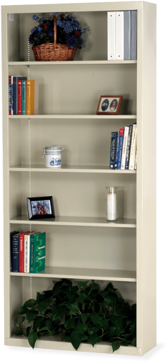 Zoom In - Virco Bcm3684 Metal Bookcase - 84"h (575x575), Png Download