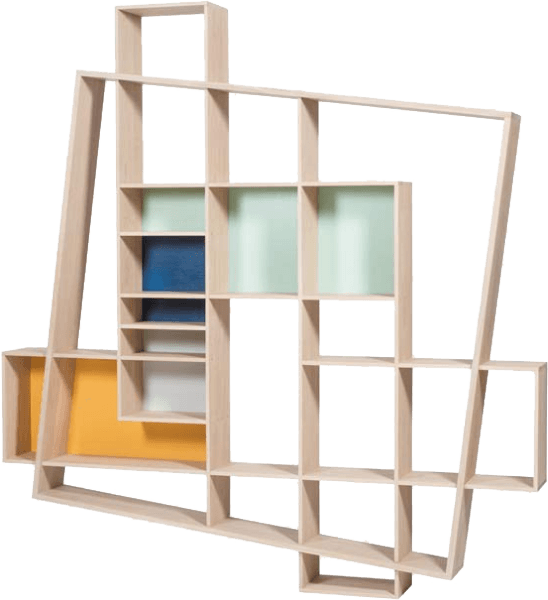 Bookshelves Frisco - Bibliothèque Frisco Drugeot Labo (548x600), Png Download