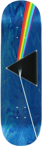 Habitat/pink Floyd Dark Side Of The Moon Skateboard - Dark Side Of The Moon Surf (480x480), Png Download