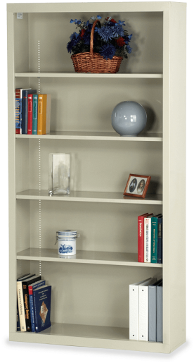 Zoom In - Virco Bcm3672 Metal Bookcase - 72"h (575x575), Png Download