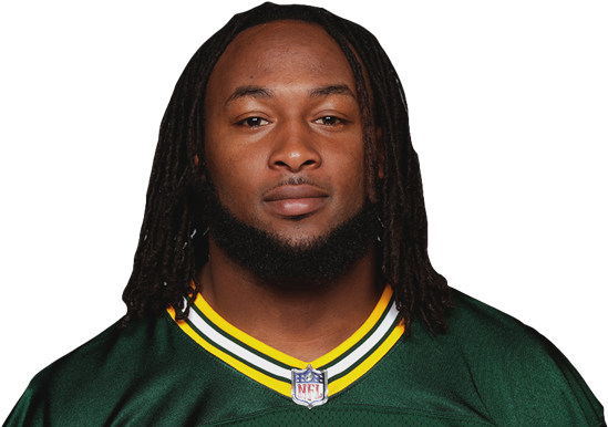 Making An Entrance In Canton - Aaron Jones Green Bay Packers (600x436), Png Download
