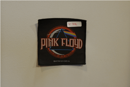 Pink Floyd Men's Distressed Dsotm Woven Patch Black (500x500), Png Download