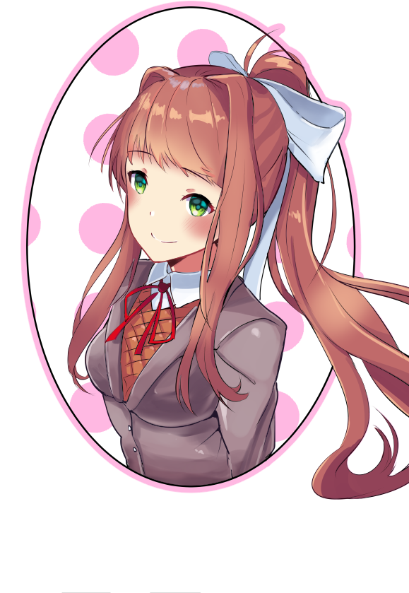 I Literally Never Post Here But Apparently There's - Roblox Monika T Shirt (600x850), Png Download