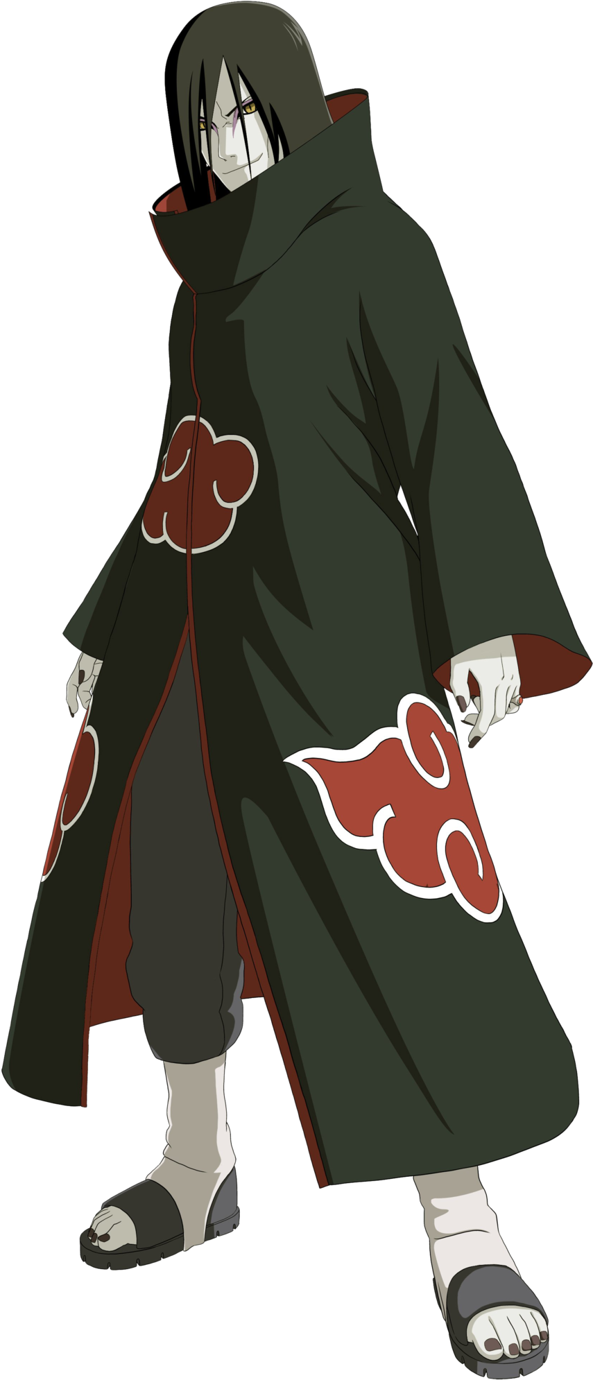 Orochimaru's Akatsuki Attire - Orochimaru Akatsuki (682x1517), Png Download