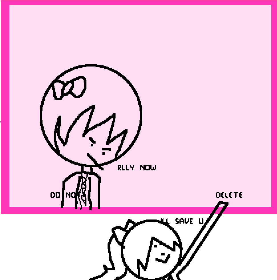 Monika Is Not The Bad Guy In Ddlc - Illustration (1000x1000), Png Download